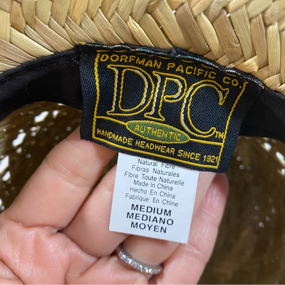 Dorfman Pacific Co Hat Straw Woman’s medium size Handmade Outdoor summer Hat - Picture 2 of 8
